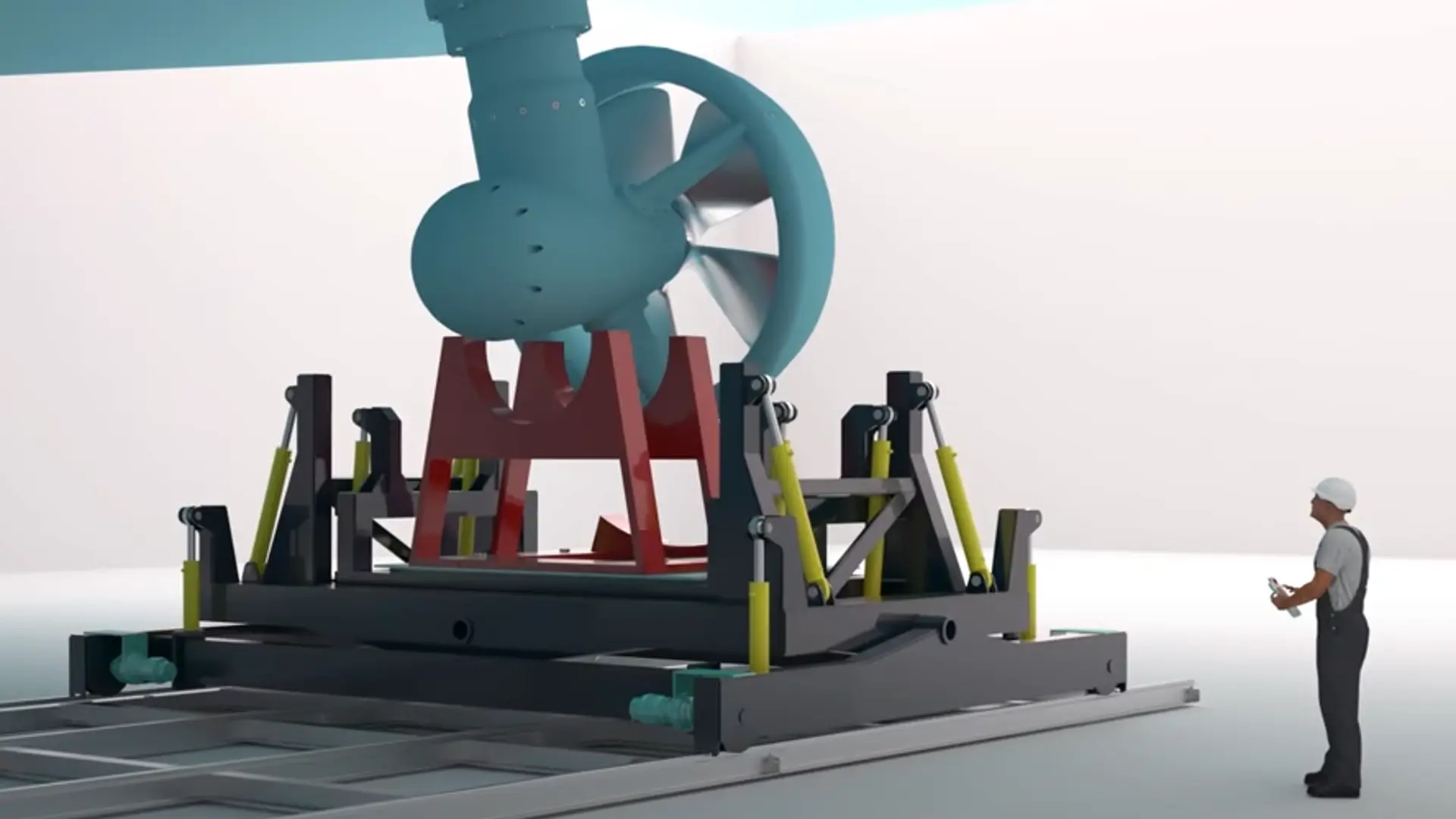 Syncrolift thruster handler fast docking tool