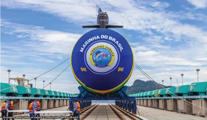 Submarine On Shiplift Brazil