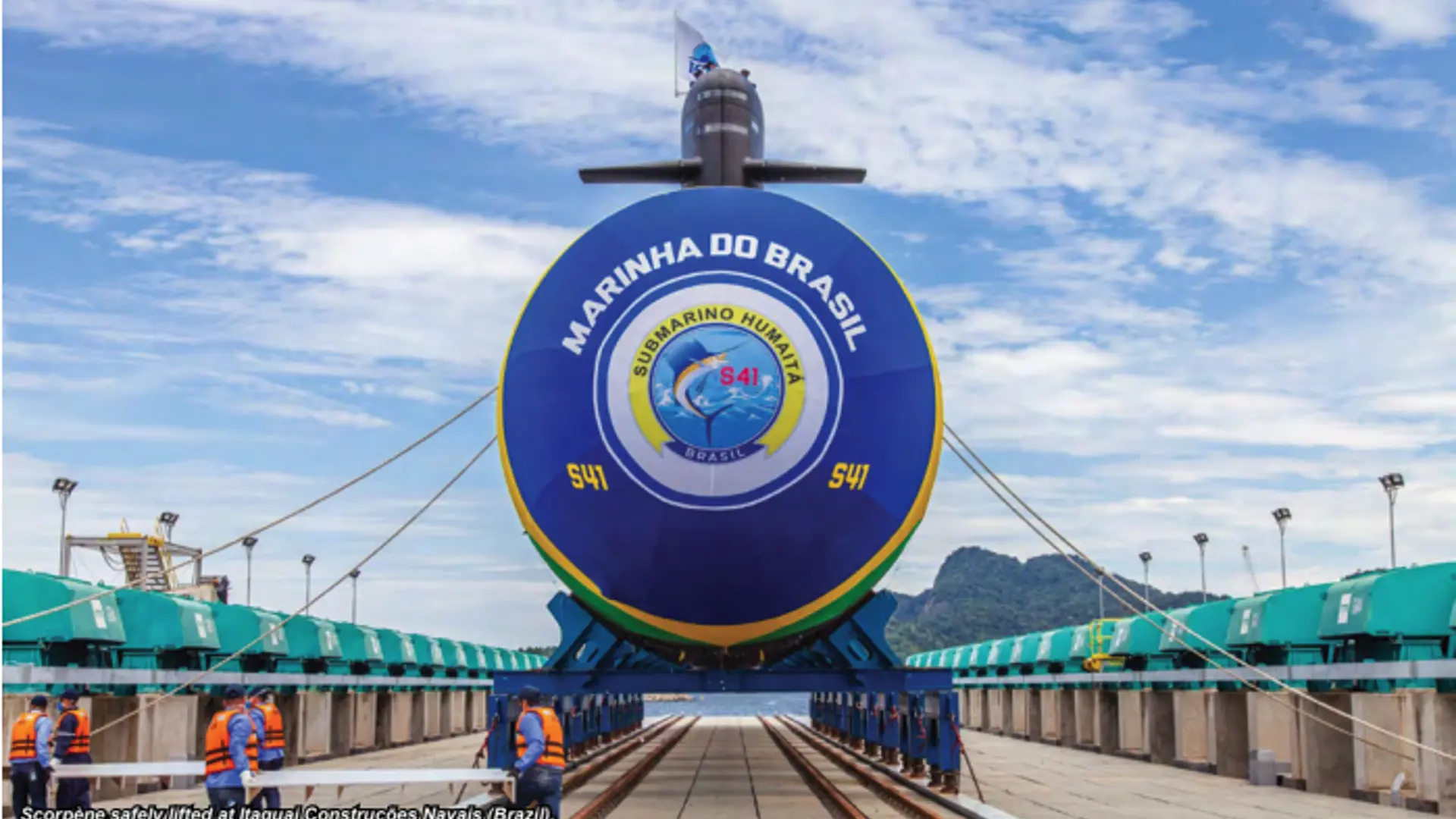 Submarine On Shiplift Brazil