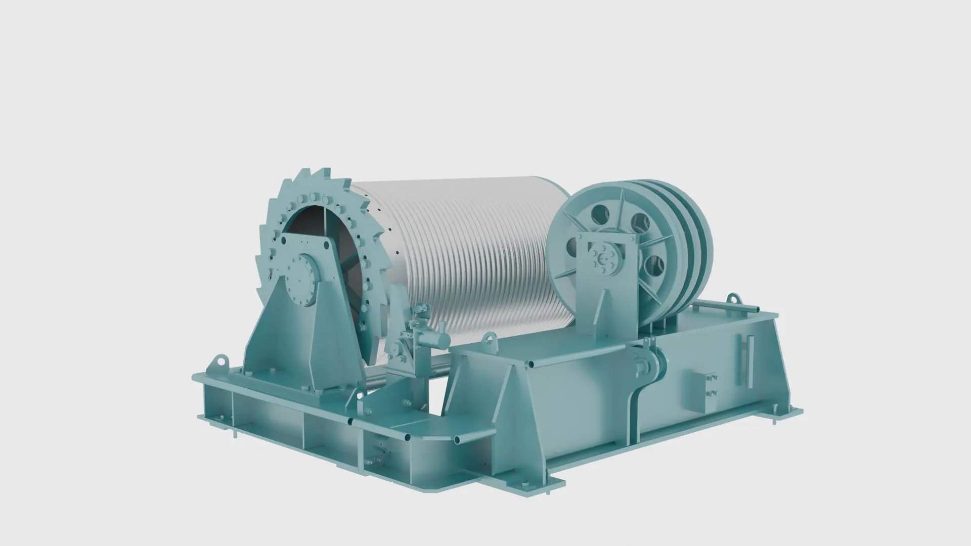 Render of a shiplift hoist